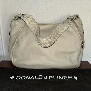 Donald J. Pliner Cream soft Leather Women's Bag